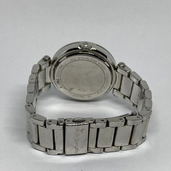 Michael Kors MK6373 Womens Silver Stainless Steel Analog Dial Quartz Watch VK763 - Picture 10 of 12